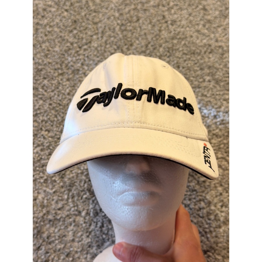 TaylorMade Hat Mens OSFA White Burner R11 Penta TP Golf Baseball Cap Embroidered